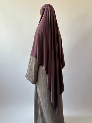 Voile Jersey Élégance - Mauve foncé