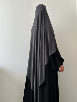 Voile Jersey Élégance - Gris foncé