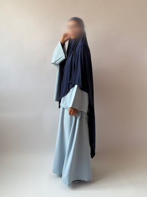 Voile Jersey Bambou - Bleu nuit